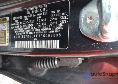 2023 Kia Sportage Ex from USA, damaged, VIN 5XYK33AF1PG062838